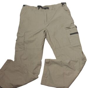 Bc clothing tan thick cargo pants size large